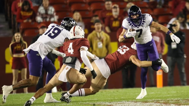 TCU's JP Richardson against Iowa State